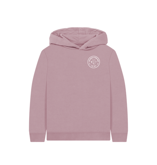 Mauve Kids' Gloucestershire Old Spot Pig Hoodie (3-12 Yrs)