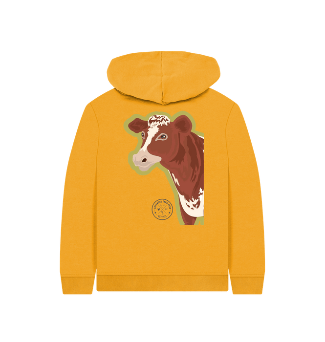 Kids' Strawberry the Cow Hoodie (3-12 Yrs)